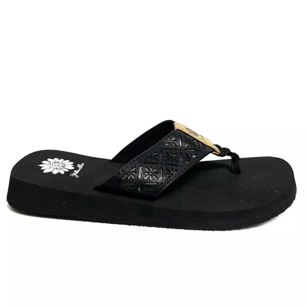Yellow Box Womens Griselda Sandal Black Size 7.5 M - Picture 1 of 6